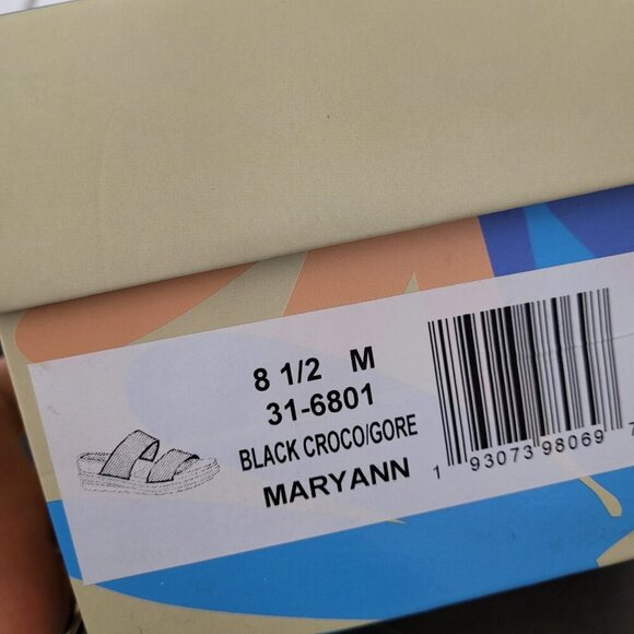 NEW Easy Street Maryann Womens Black Platform Slide Sandals Size 8.5M - Picture 8 of 9